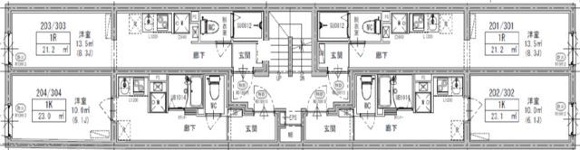 Meldia Residential 北千住の間取り画像