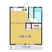 コーポ福永の間取り画像