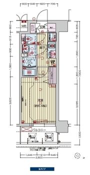 プレサンス塚本ミッドマークの間取り画像