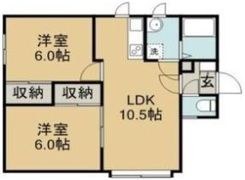 プレイス大曲の間取り画像