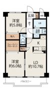 フラワーフォンテーヌⅡの間取り画像