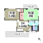 オーク川越の間取り画像