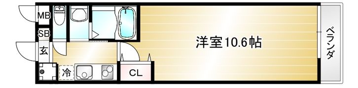 La Fite GOSHOKITA Ⅰの間取り画像