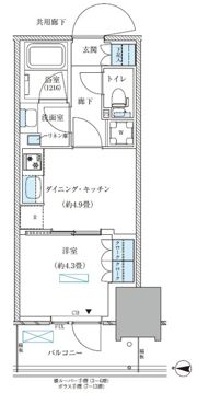 パークアクシス西大島コンフォートスクエアの間取り画像