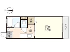 ウエストヒルズの間取り画像