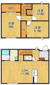 サンラプロ葛原本町 B棟の間取り画像