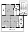 ビレッジハウス飯塚1号棟の間取り画像