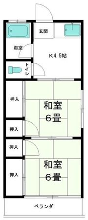 コーポジュンの間取り画像