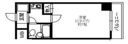 兎我野町聚楽マンションの間取り画像