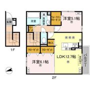 セジュール六条Cの間取り画像