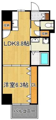 クレスト南小倉の間取り画像