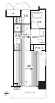 グランハイツ錦糸町の間取り画像