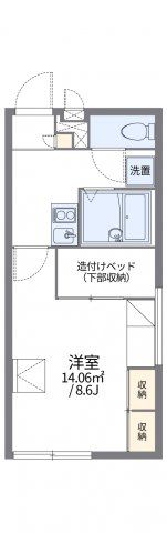 レオパレスコンフォール中野の間取り画像