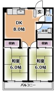 永本マンションの間取り画像