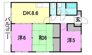 フォートレスハイツ白石の間取り画像