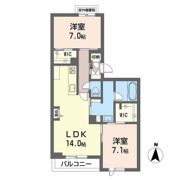シャーメゾン厚生の間取り画像
