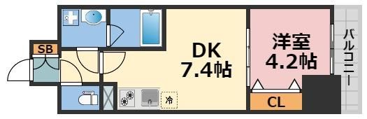 RISING MAISON 本町橋（旧名称：レオンコンフォート本町橋）の間取り画像