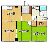 紅梅ハイツの間取り画像