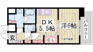 エステムプラザ神戸水木通グランクロスの間取り画像
