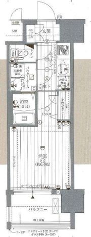 レジュールアッシュ大阪城北の間取り画像