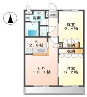 プレサス中浦Aの間取り画像