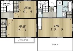 ビレッジみずの坂G棟の間取り画像