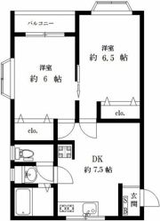 貢栄ハイツの間取り画像