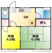 白樺コーポの間取り画像
