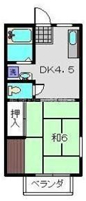 第2コーポさつきの間取り画像