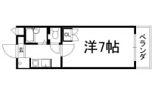 スカイハイツ三山木の間取り画像