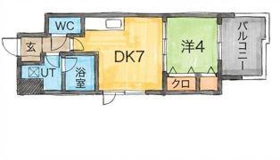 スプランディッド三国IIの間取り画像