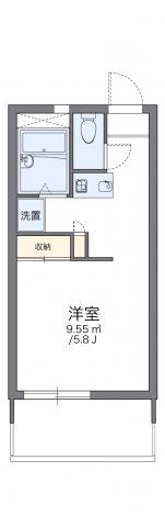 レオパレス緑の香芝の間取り画像