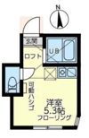 ユナイト末吉アトランティックの間取り画像