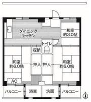 ビレッジハウス寺尾2号棟の間取り画像