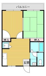 東部マンションの間取り画像