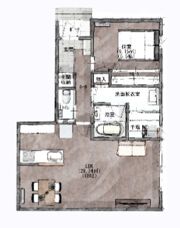 クレリア若杉 A棟の間取り画像