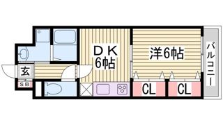 コスタレイ神戸三宮の間取り画像