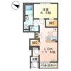 袖ヶ浦市坂戸市場 アパート新築工事の間取り画像