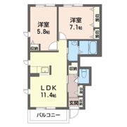 ラ・ファミリーナAの間取り画像
