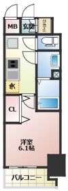 プレサンス新大阪ザ・シティの間取り画像