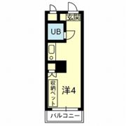 ｾﾝﾄﾋﾙｽﾞ熊本 606・607号の間取り画像