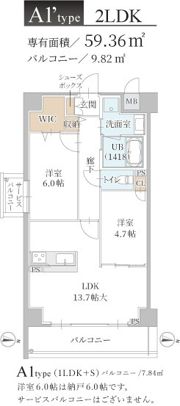 トリニティ豊中本町の間取り画像