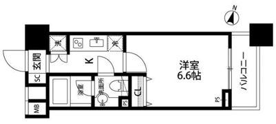 ファーストリアルタワー新宿の間取り画像