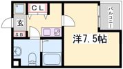 リアンジェ兵庫本町の間取り画像