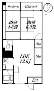 ダイトウマンションの間取り画像