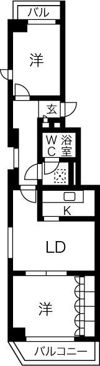 レインボー千代田橋の間取り画像