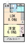 赤坂マンションの間取り画像