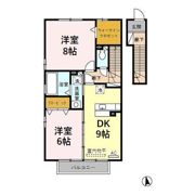 セジュール薫風 Bの間取り画像