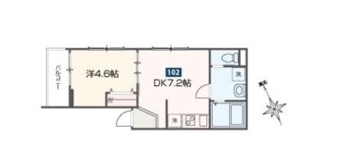 MELDIA蒔田の間取り画像