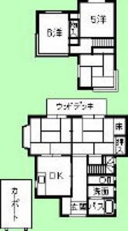 舛本邸の間取り画像